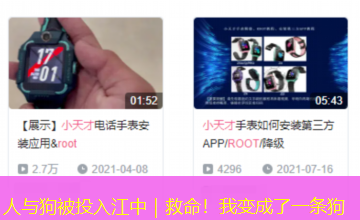 人与狗被投入江中|救命!我变成了一条狗 人与狗被投入江中|救命!我变成了一条狗